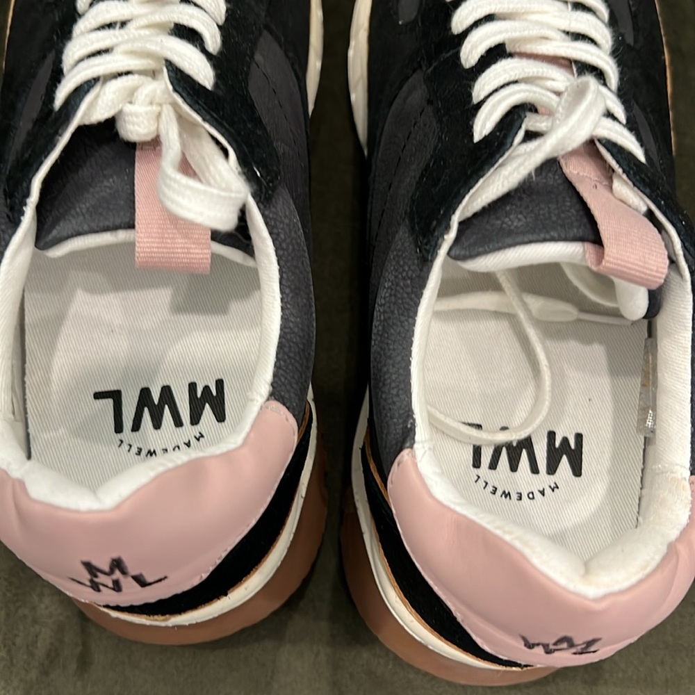 NIB Madewell Kickoff Trainer Sneakers in Nubuck Suede and Leather - Picture 9 of 14